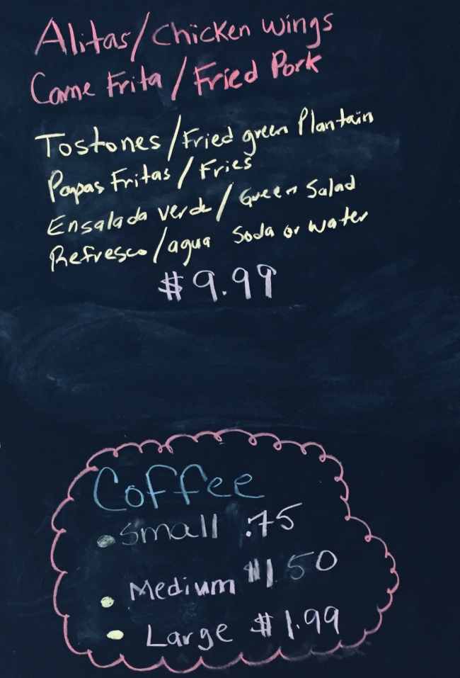 Page 3 of menu, El Rinconcito Bakery & Cafe Geneva, NY
